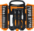 MANUFORE 34pcs Large Exacto Knife Set Craft Precision Knife Set Orange