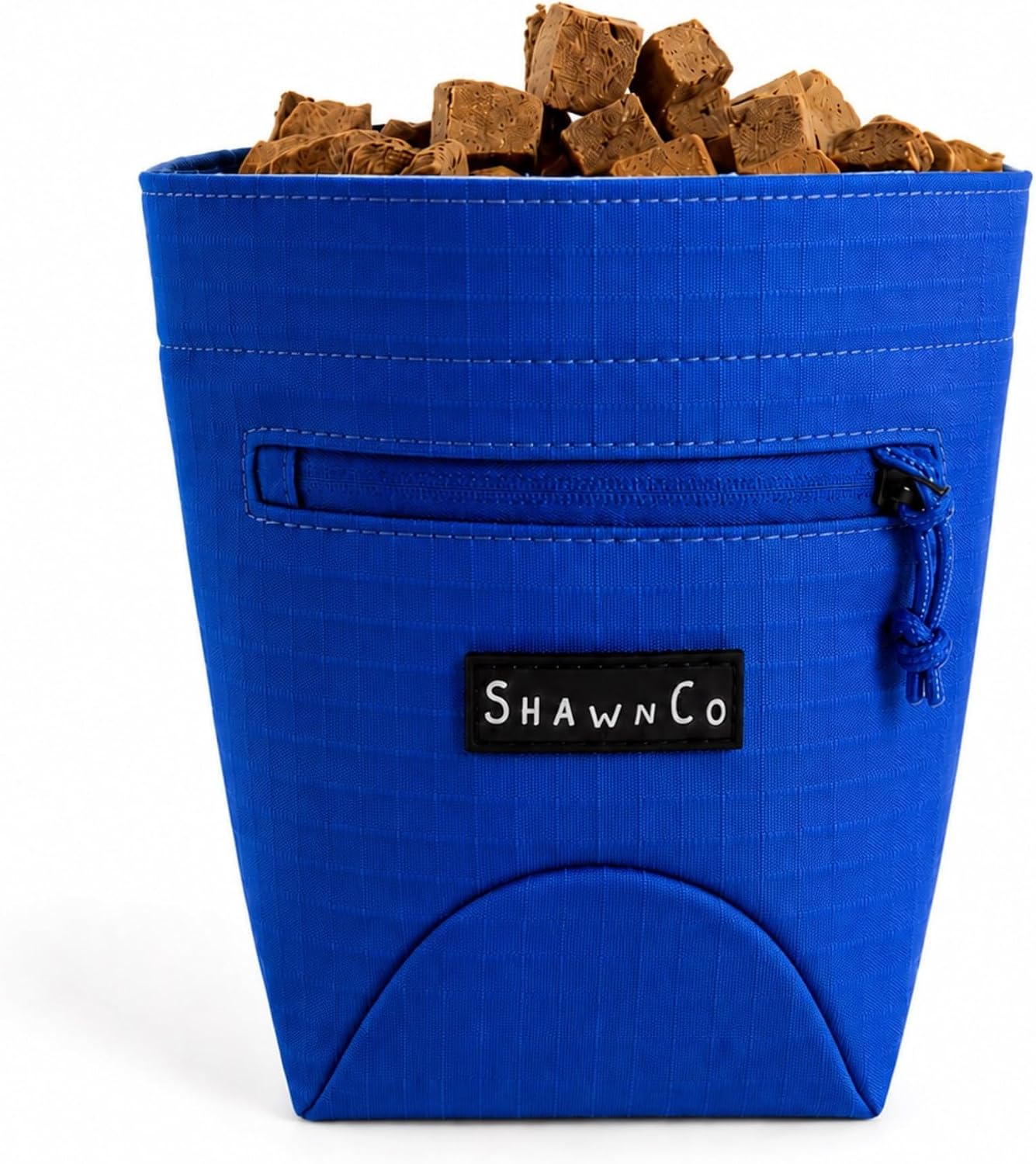 SHAWNCO Essential Treat Bag, Dog Snack Pouch (Electric Blue)