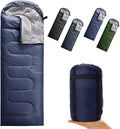 Envelope Camping Sleeping Bag Warm & Cool Weather for Adults