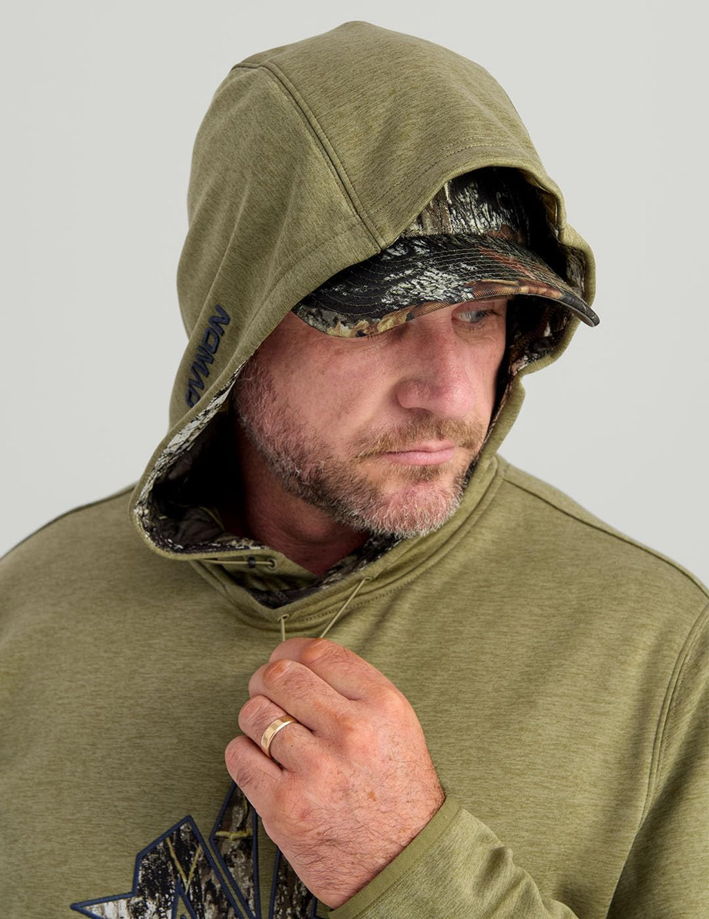 Nomad Men's North Star Hoodie, Comfortable Midweight Hunting Hoodie With Camo Logo for Everyday and Outdoor Lifestyle