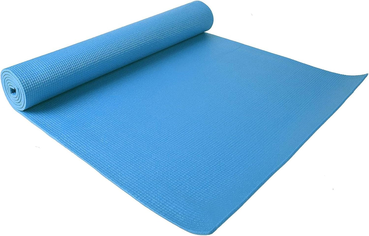 Fitvids All Purpose 1/4-Inch High Density Anti-Tear Exercise Yoga Mat with Carrying Strap with Optional Yoga Blocks, Multiple Colors