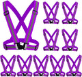 Reflective Vest, High Visibility Safety Vest Straps Reflective Gear for Night Running Walking Cycling for Men Women Kids