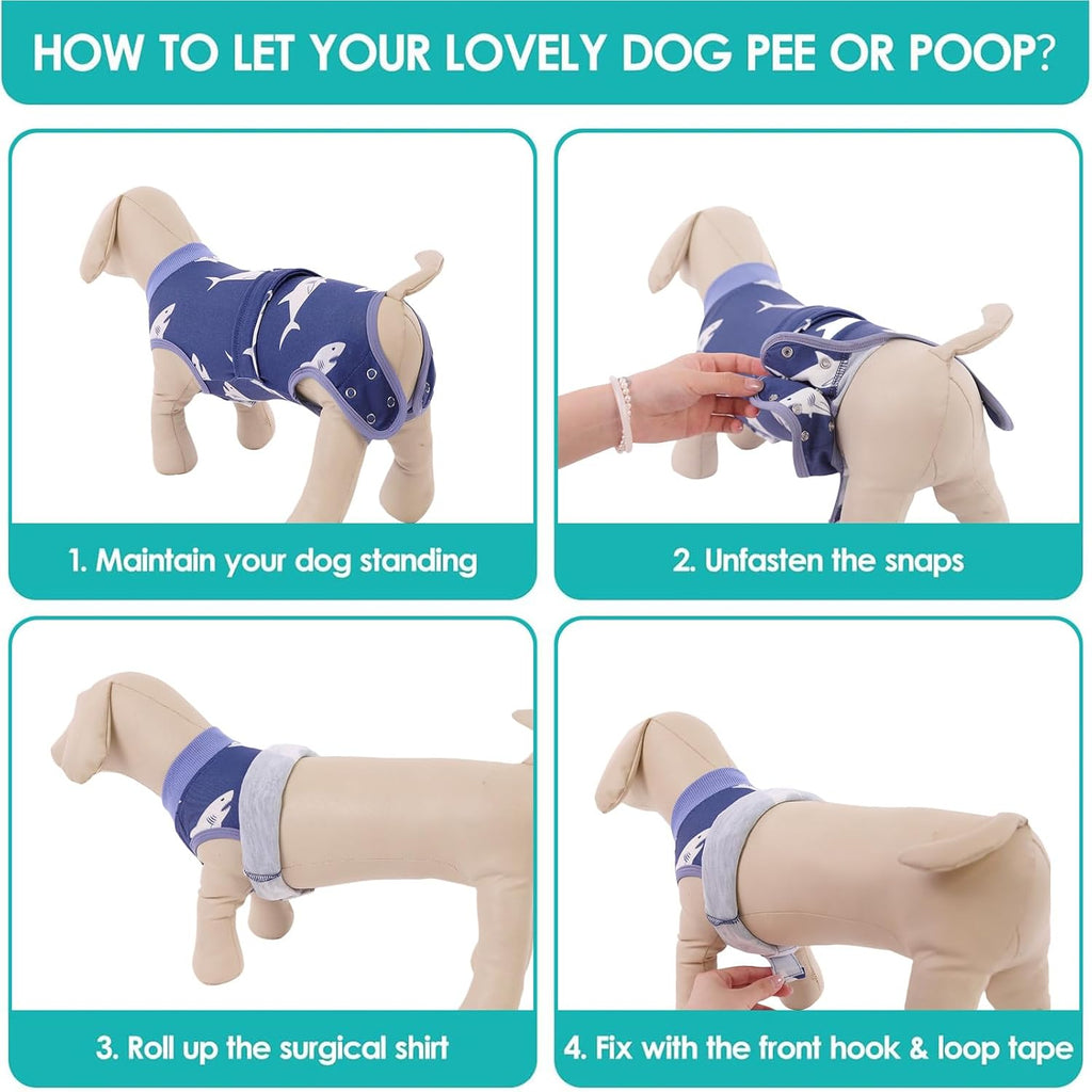 KOESON Lightweight & Soft Surgery Recovery Suit for Large Dogs Female Male
