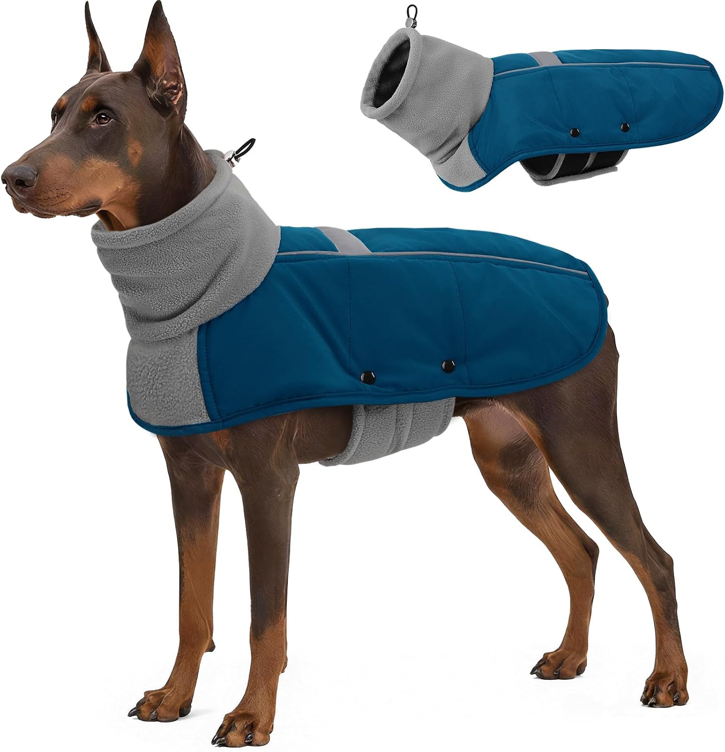 ASENKU Dog Coat Turtleneck Dog Winter Jacket for Small Medium Large Dogs