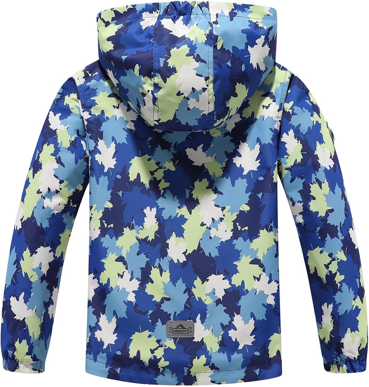 MGEOY Kids Rain Jacket, Waterproof Lightweight Hooded Windbreaker for Boys Girls 4-16Y