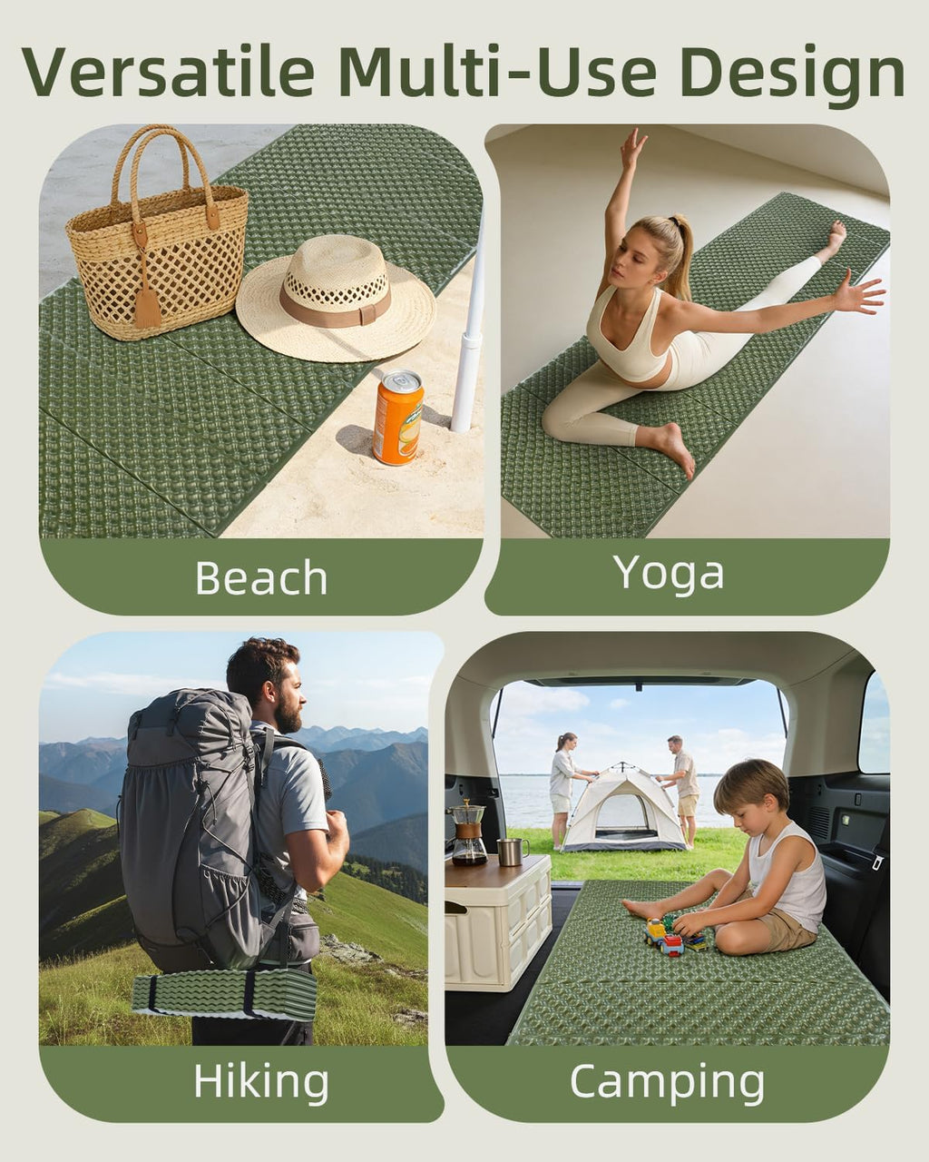 Abahub Foldable Foam Camping Sleeping Pad
