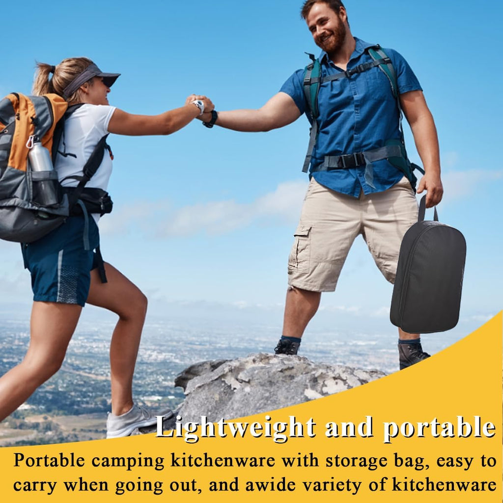 Camping Essentials Accessories Camping Gear Must Haves, Cooking Utensils Set Rv Camping Kitchen Backpacking Supplies Camper Gadgets Outdoor Hiking Travel Picnic Gifts