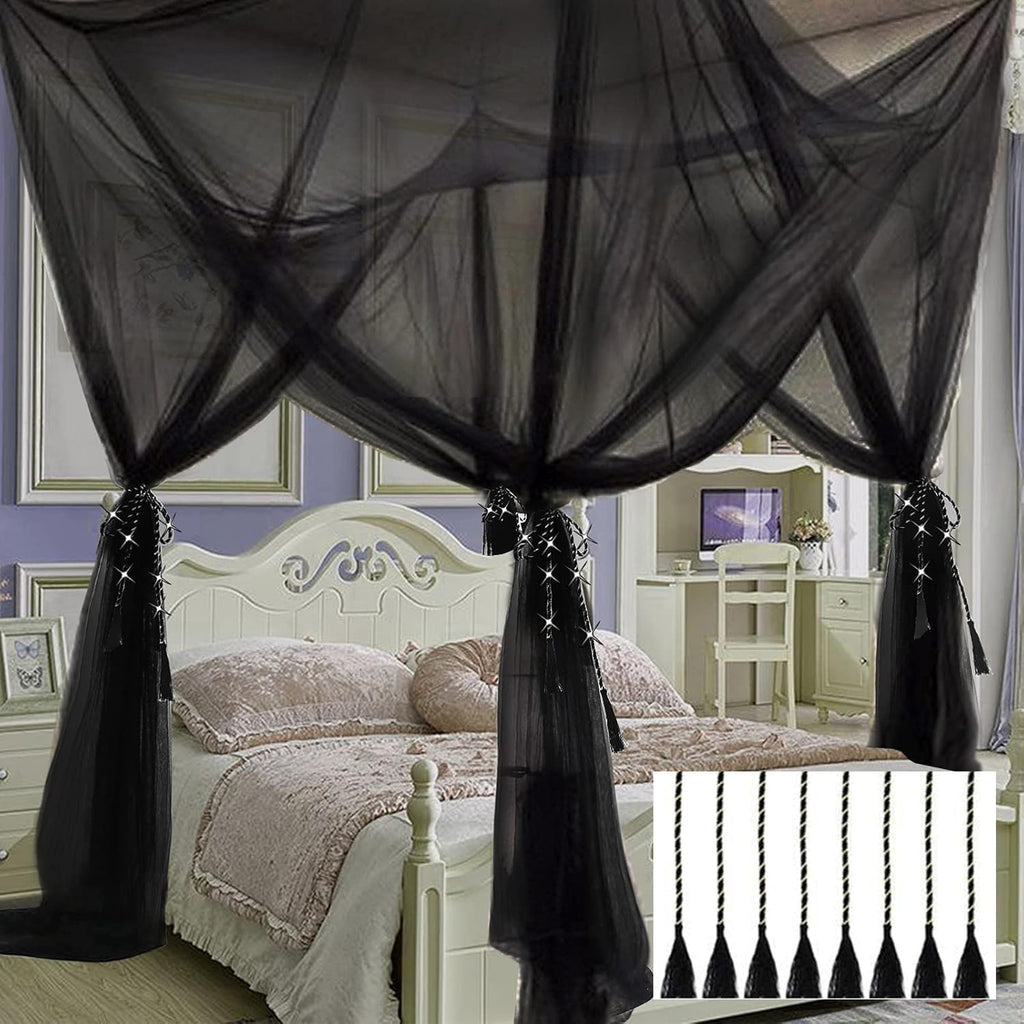 Bed Canopy Curtains Mosquito Net Bed Canopy for Full Queen King Size Bed