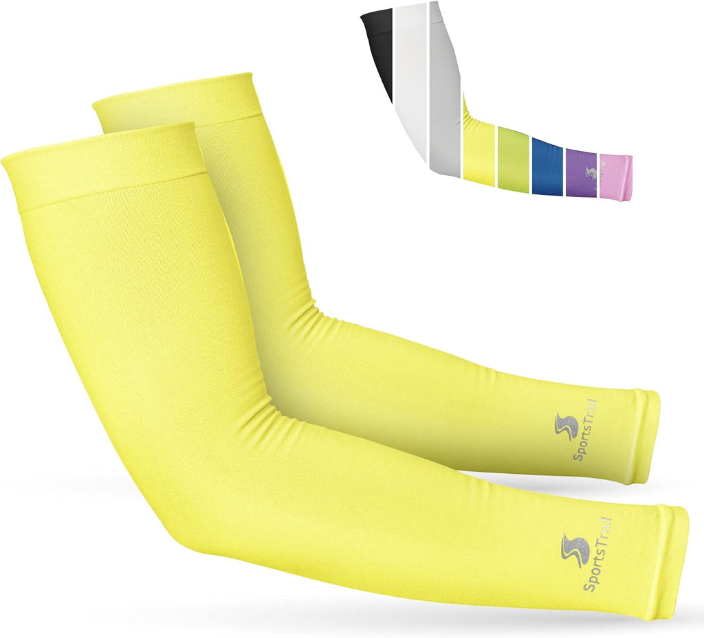 SportsTrail Cooling Arm Sleeves for Men & Women – Breathable, UV Sun Protection, Sports Arm Sleeves for Women, Men & Youth