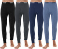 URATOT Men's Thermal Underwear Bottom Fleece Long Johns for Men Soft Warm Base Layer Thermal Pants for Cold Weather