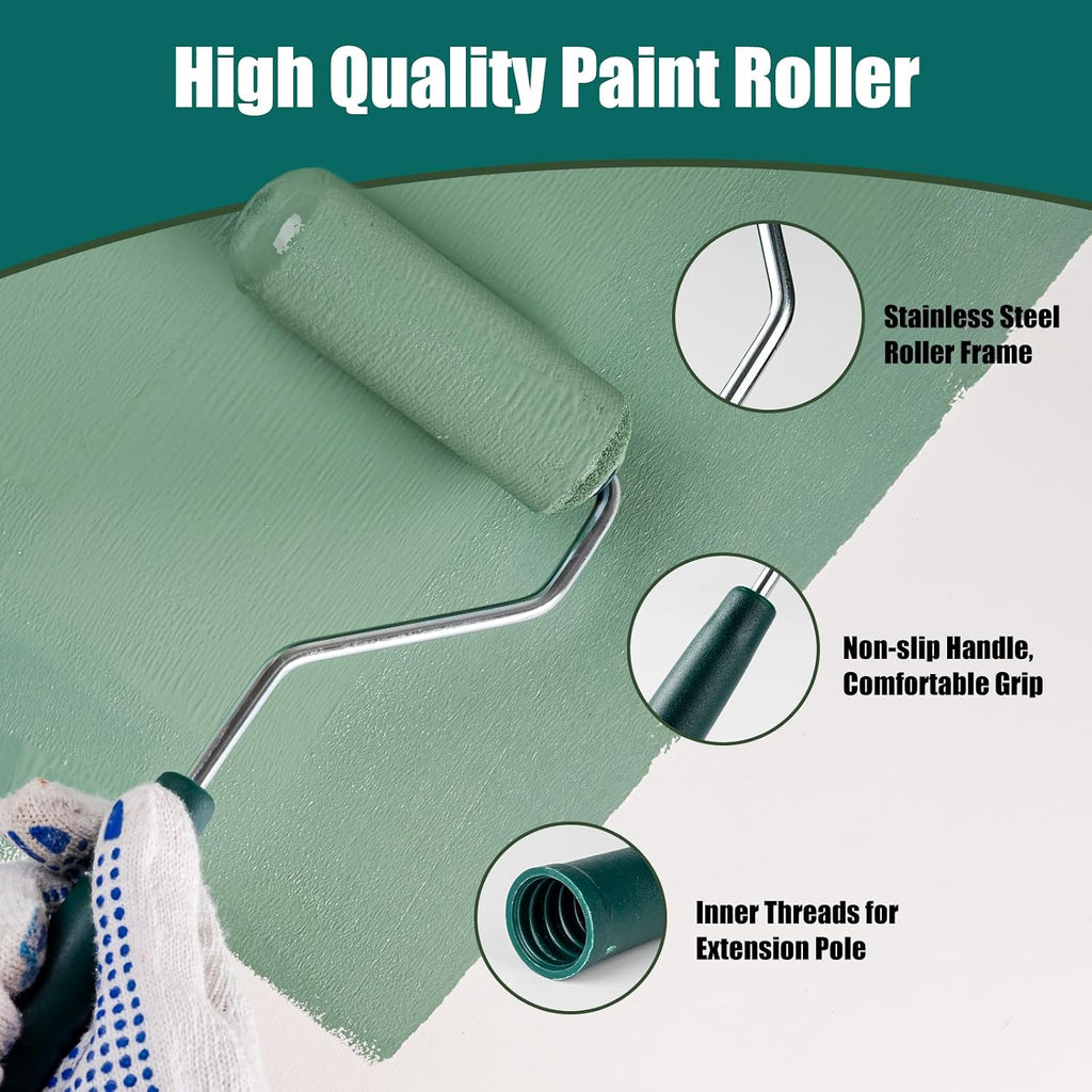 Foam Paint Roller Kit, 14 Pack, 4 Inch Small Paint Roller Covers