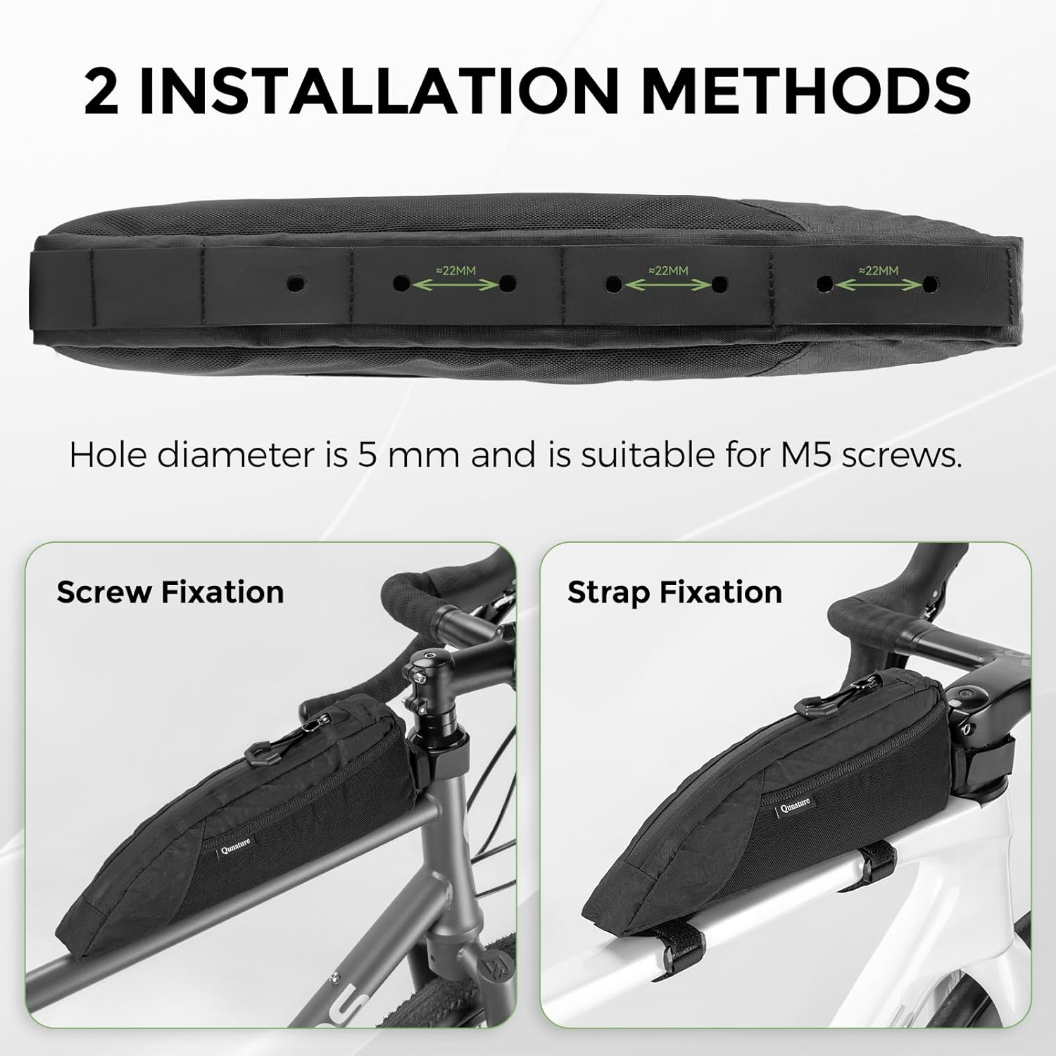 ROCKBROS Top Tube Bike Bag for Cycling, Bicycle Frame Bag for Bikepacking