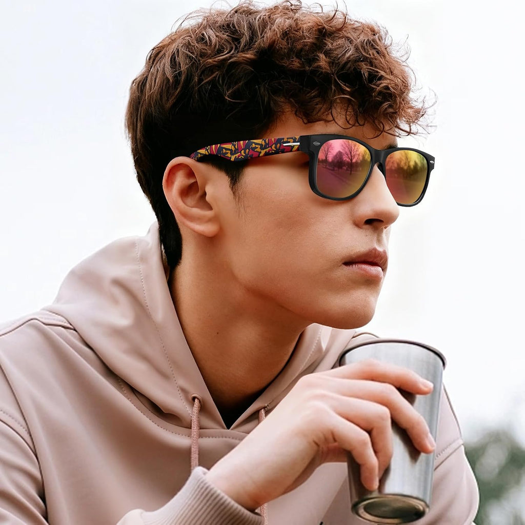 CARFIA Polarized Sunglasses Men Womens UV Protection,TR90 Lightweight Frame Sports Life Style Outdoor Running Sun Glasses