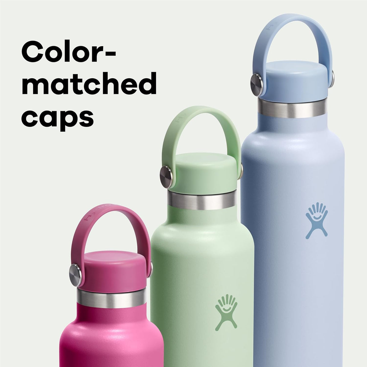 Hydro Flask Water Bottle - Insulated Stainless Steel - Non Spill, Leakproof in 21 Oz Aloe Green