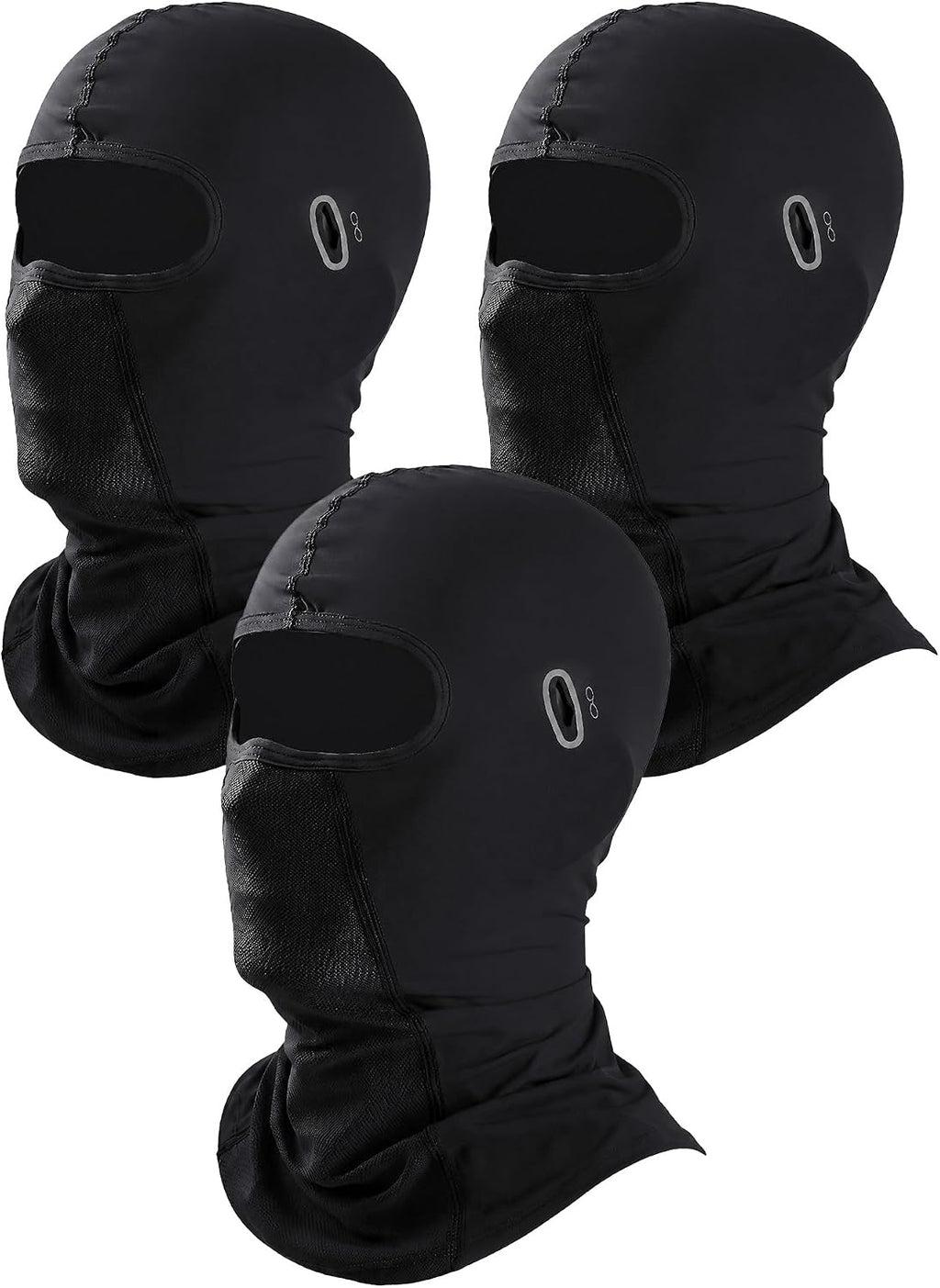 3 Pieces Unisex Ice Silk Mesh Balaclava Ski Mask, Full Cycling Face Cover