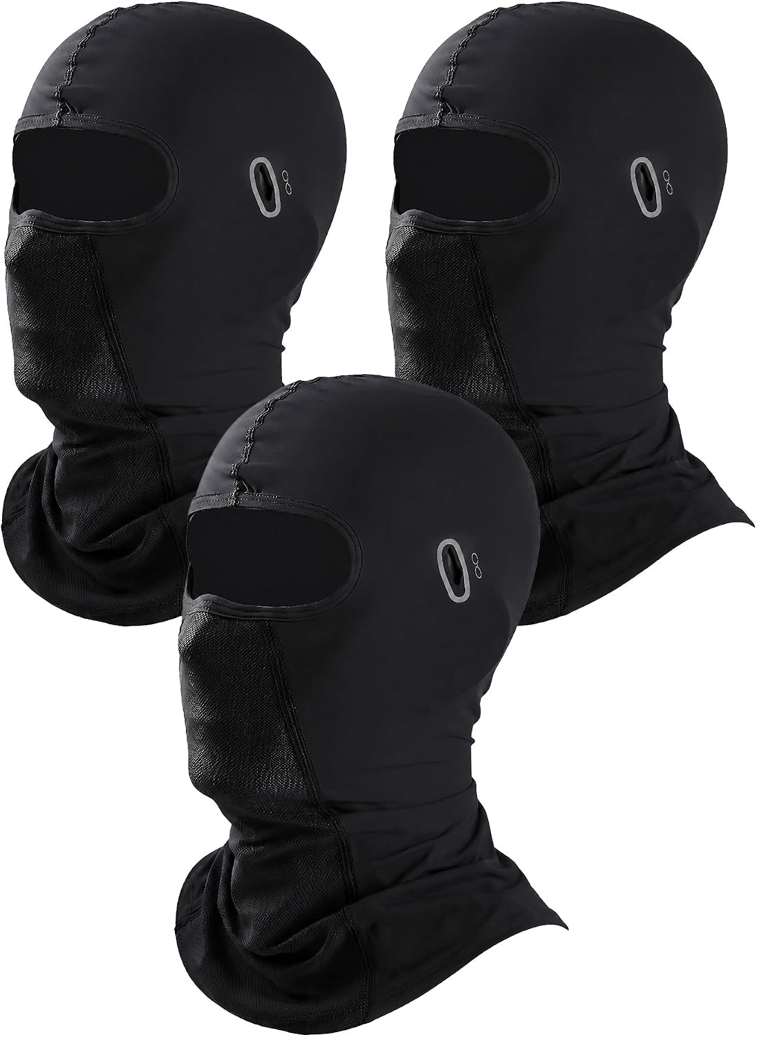 3 Pieces Unisex Ice Silk Mesh Balaclava Ski Mask, Full Cycling Face Cover