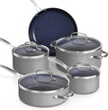 Nuwave Healthy Duralon Blue Ceramic Nonstick Coated 9pc Cookware Set