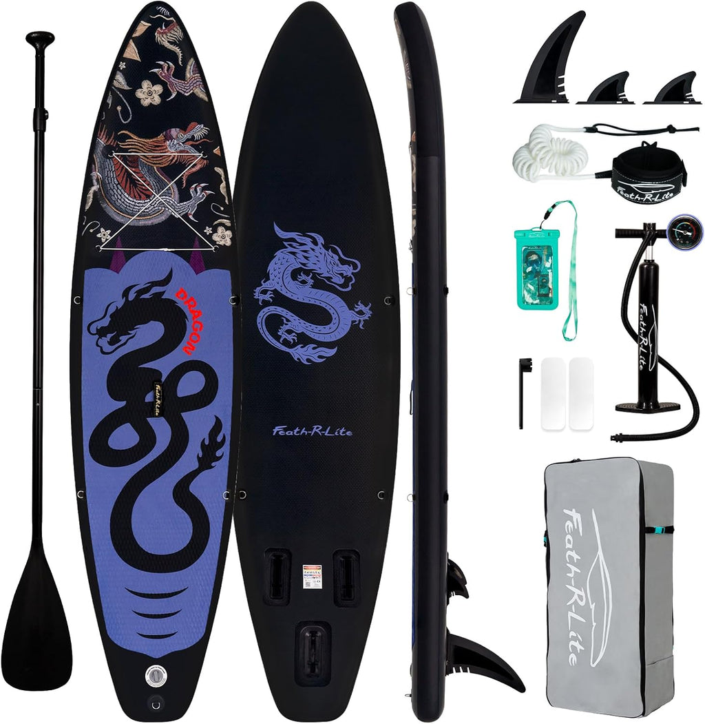 FunWater Inflatable Stand Up Paddle Board with Beginners SUP Accessories