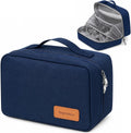 Water Resistant Travel Case Toiletry Bag for Men Women- Blue