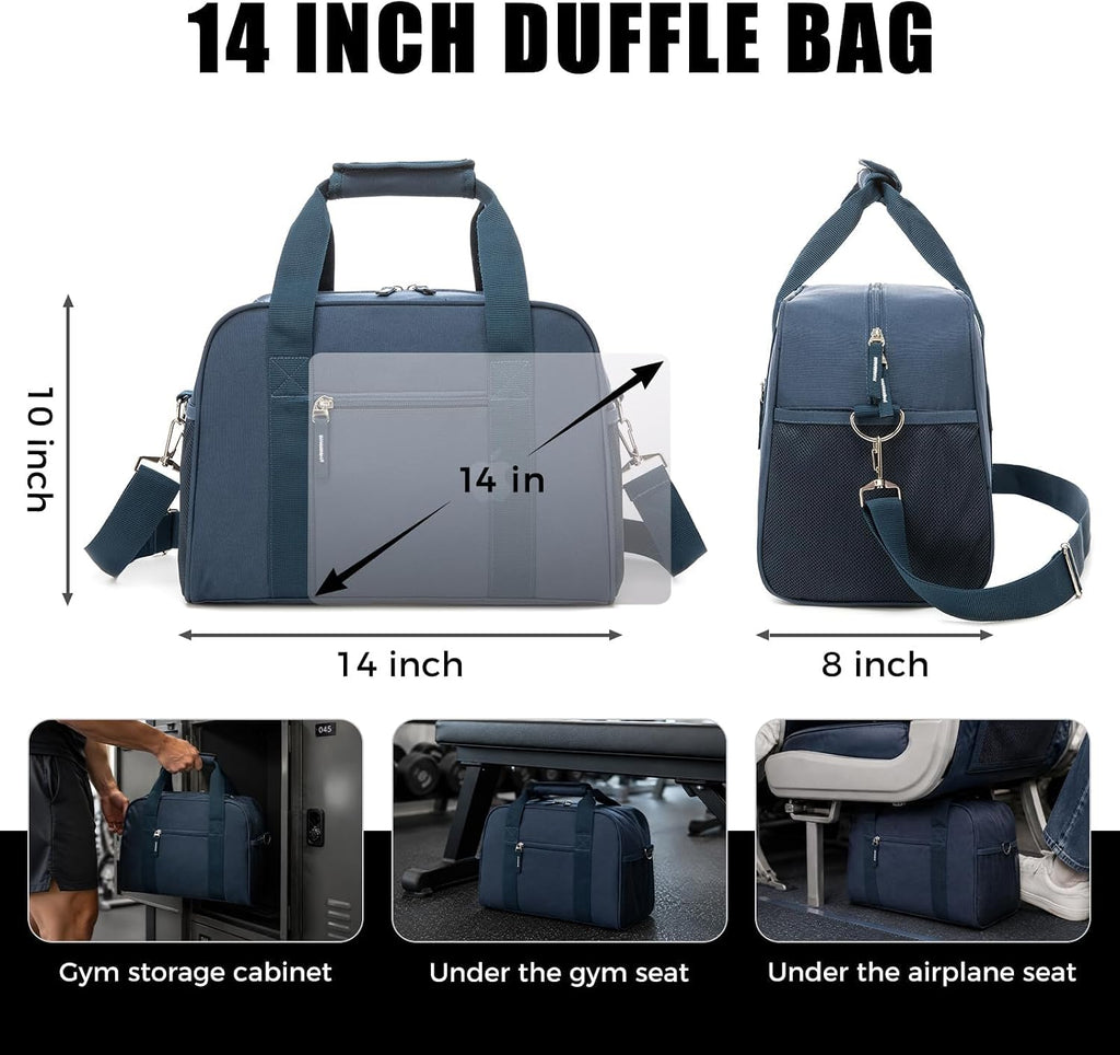 Searock 14-Inch Small Gym Bag for Men & Women, Mini Duffle Bag for Travel