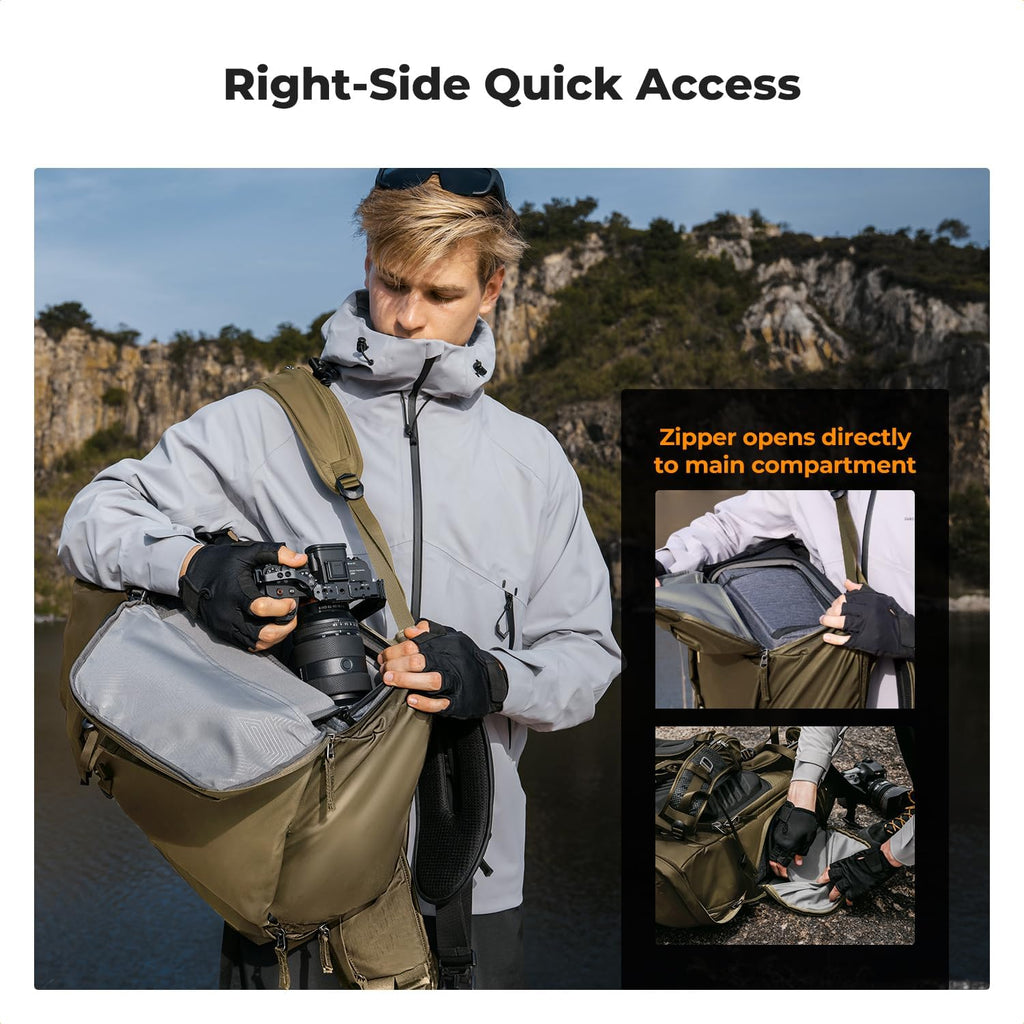 K&F CONCEPT Camera Backpack, 30L Large Capacity Camera Bag