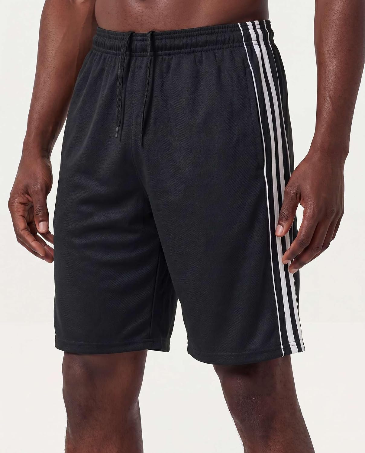 5 Pack Men's Mesh Shorts 9" Long Athletic Running Workout Gym Basketball