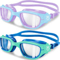Vvinca Kids Swim Goggles Anti-Fog UV Protection No Leak for 3-14 Pool Swim