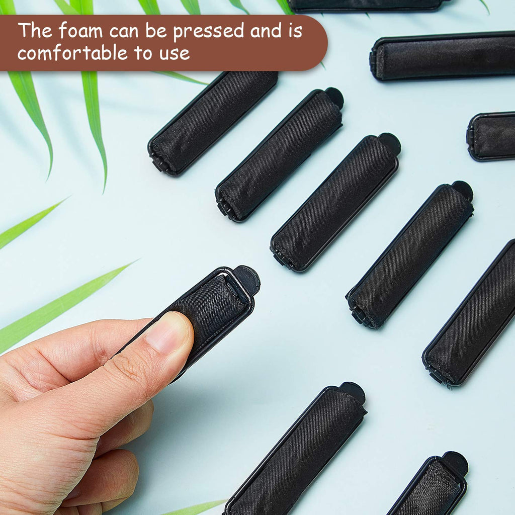 WILLBOND 40 Pieces Sponge Hair Rollers Silk Foam Satin Rollers for Women