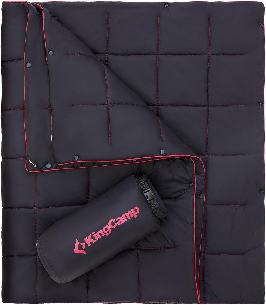 KingCamp Ultralight Camping Blanket, Wearable Packable Blanket 69" x 53"