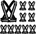Reflective Vest, High Visibility Safety Vest Straps Reflective Gear for Night Running Walking Cycling for Men Women Kids