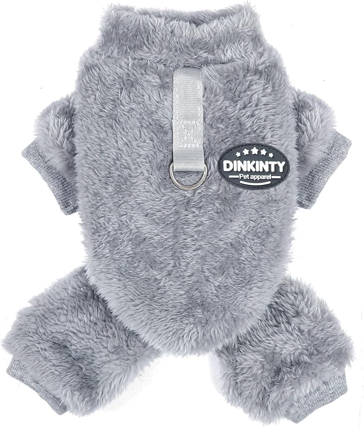 Dog Clothes for Small Dogs Fleece Dog Pajamas Winter Warm Thermal Soft Puppy Pjs Coat Stretchy Jumpsuit Doggie Pet Sweater Outfits Cat Apparel (Pink, X-Small)