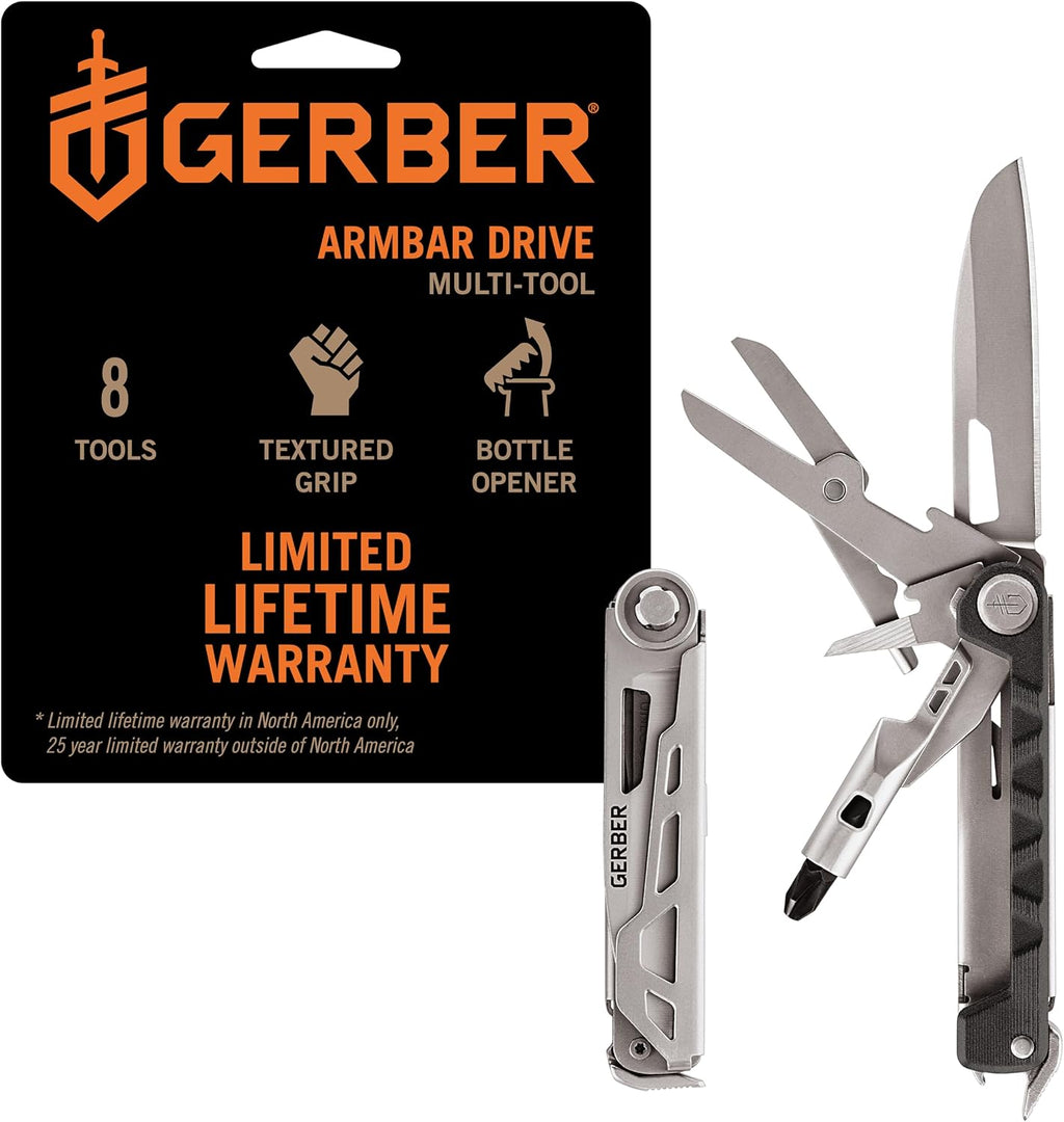 Gerber Armbar Drive EDC Pocket Knife Multitool with Bottle Opener, Onyx