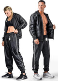 Elite Sports Zip-Up Sauna Suit for Men & Women, Hoodie Sweat Suit Gym MMA