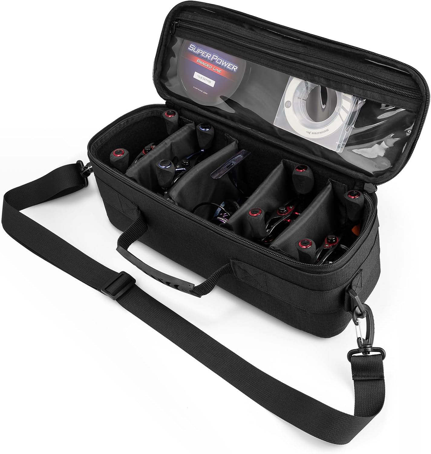 KastKing ReelTrove Fishing Reel Storage Case, Water-Resistant Fishing Bag