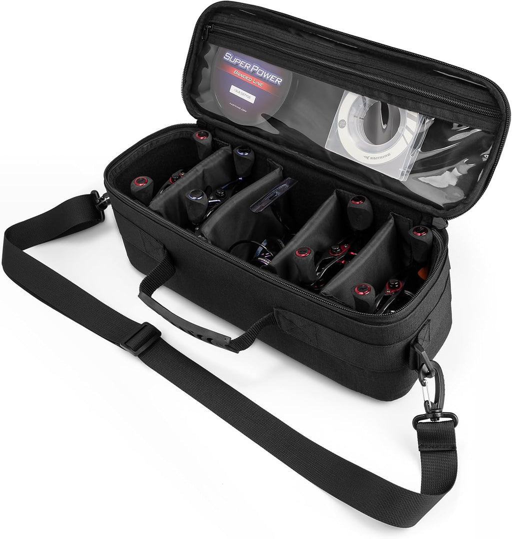 KastKing ReelTrove Fishing Reel Storage Case, Water-Resistant Fishing Bag