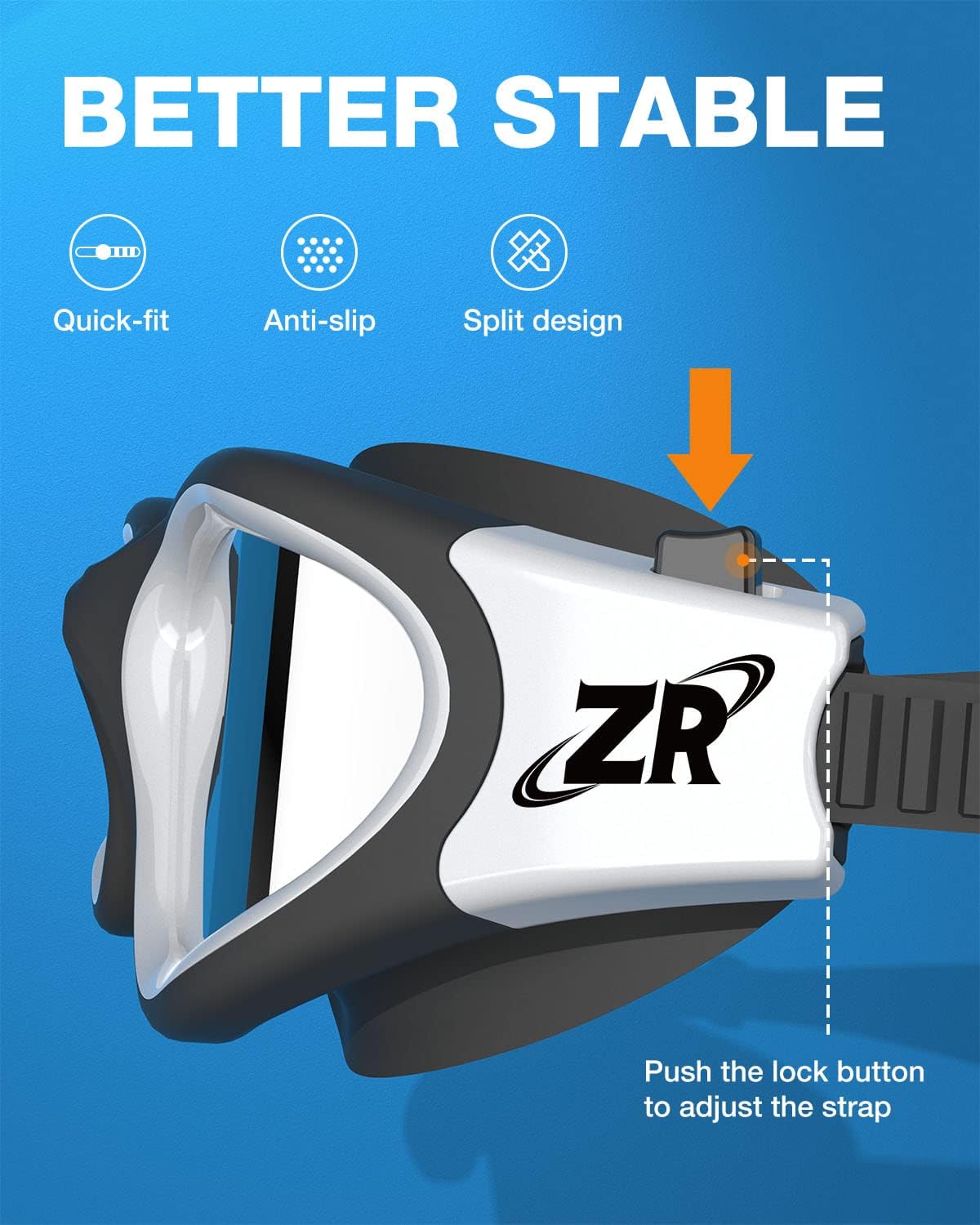 ZIONOR Swim Goggles, Upgraded G1 Polarized Swimming Goggles Anti-fog for Adult Men Women