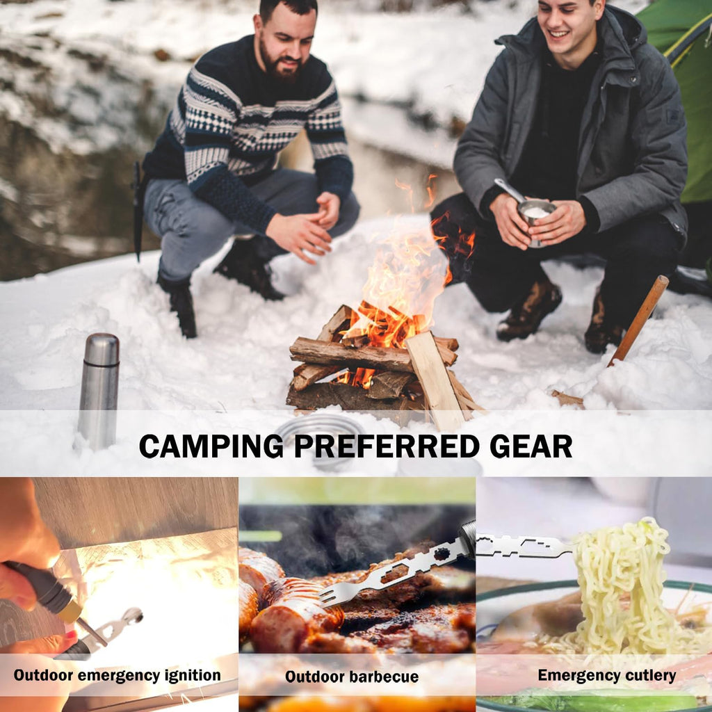 Multi-Functional Walking Stick, Prime 15-in-1 Hiking Poles, Adjustable Multipurpose Hiking Stick for Men Women Outdoor Adventure Trekking Camping