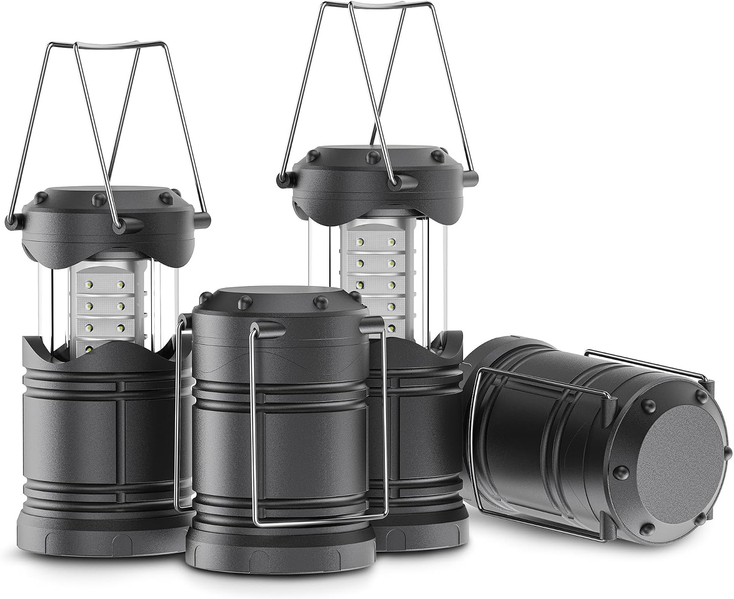 Lichamp 4 Pack LED Camping Lanterns, A4BK