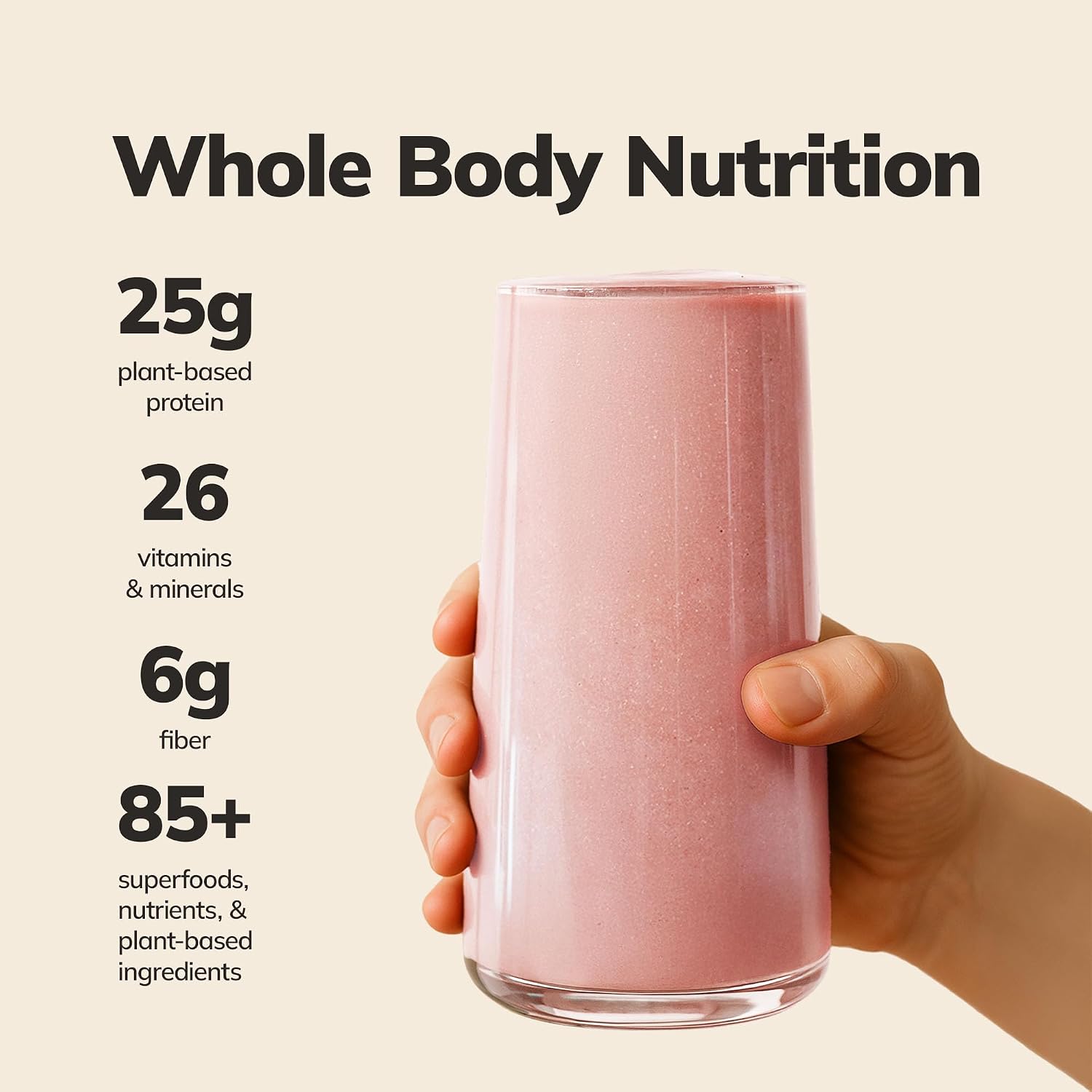 Ka’Chava Whole Body Protein Shake Coconut Acai, 25g Protein, 15 srv