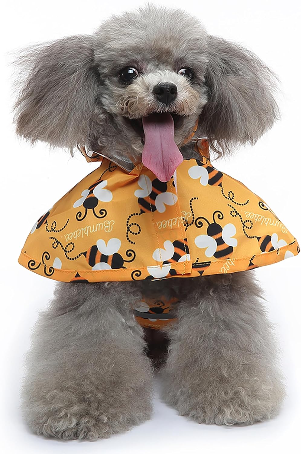 Dog Raincoat Hooded Reflective Waterproof Slicker Poncho