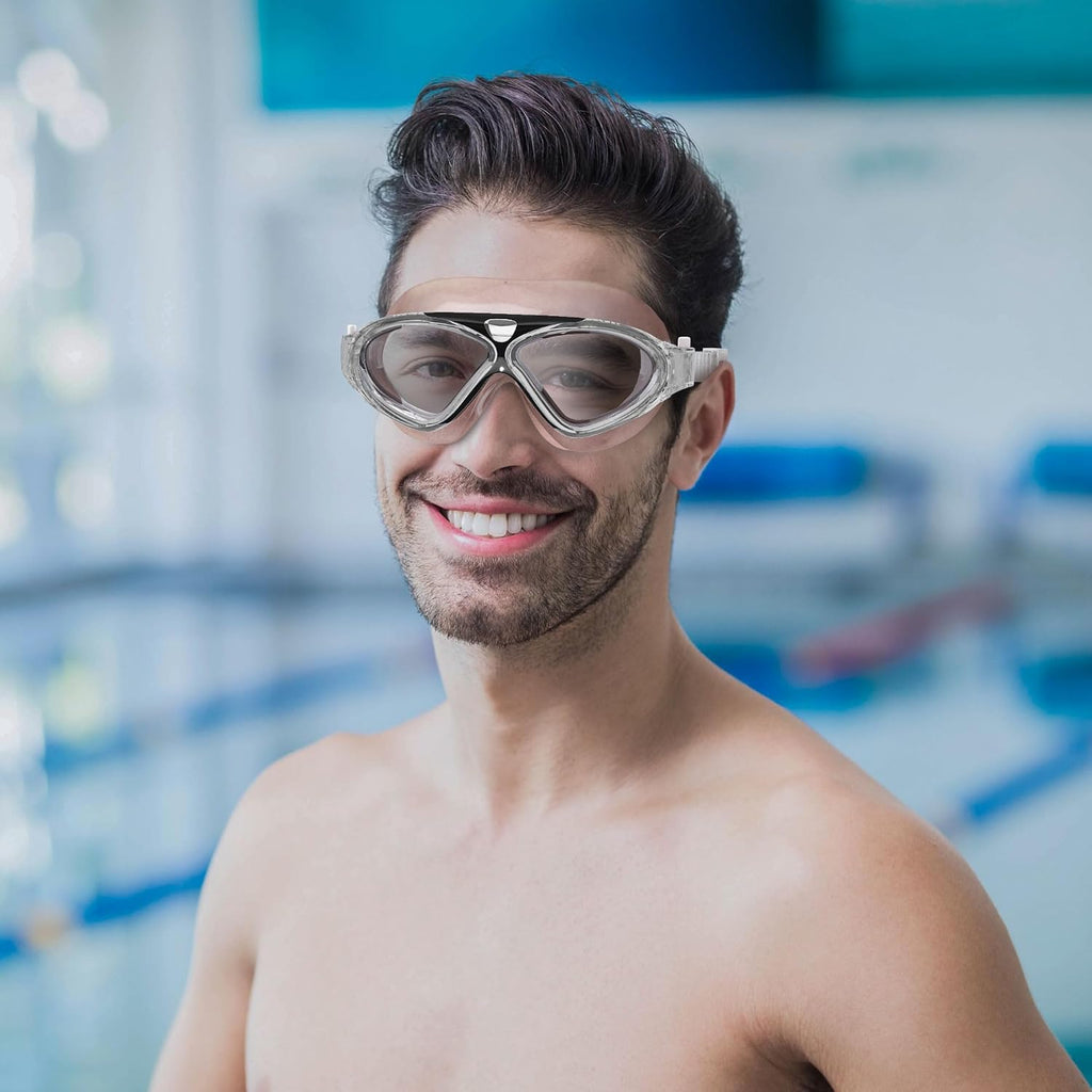 OutdoorMaster Swim Mask, Wide View Swim Goggles for Adult Men Women