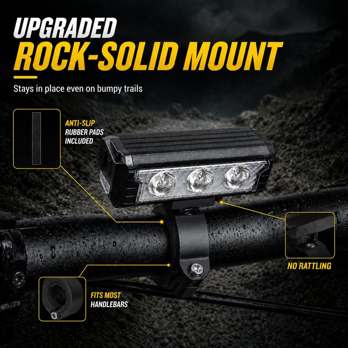 Bike Light Bar 2800LM(5 LEDs), 2500LM(3 LEDs), Bike Headlight Front Light