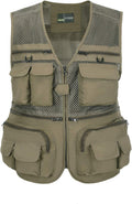 Hbufnha Outdoor Fishing Hunting Vest Multi Pockets Work Cargo Jacket
