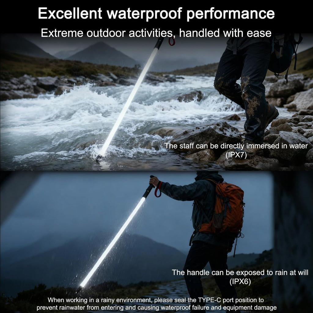 LED Glow Trekking Pole, 2026 Luminous Hiking Stick Walking Staff