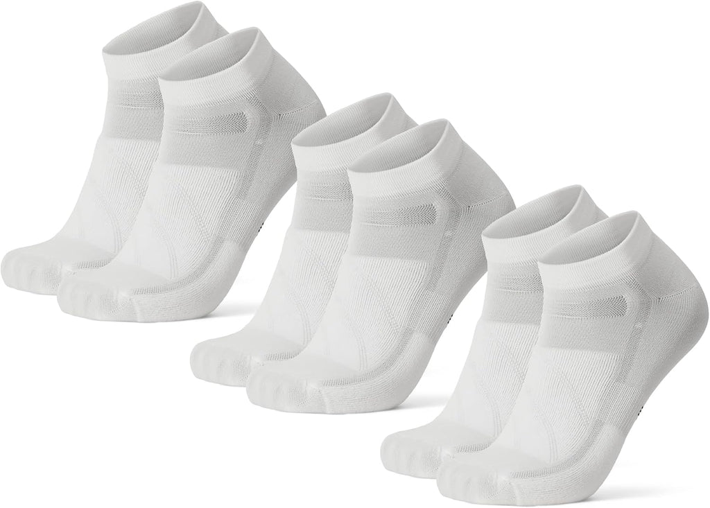 DANISH ENDURANCE Low-Cut Cycling Socks, Fast-Dry, Men & Women, 3-Pack