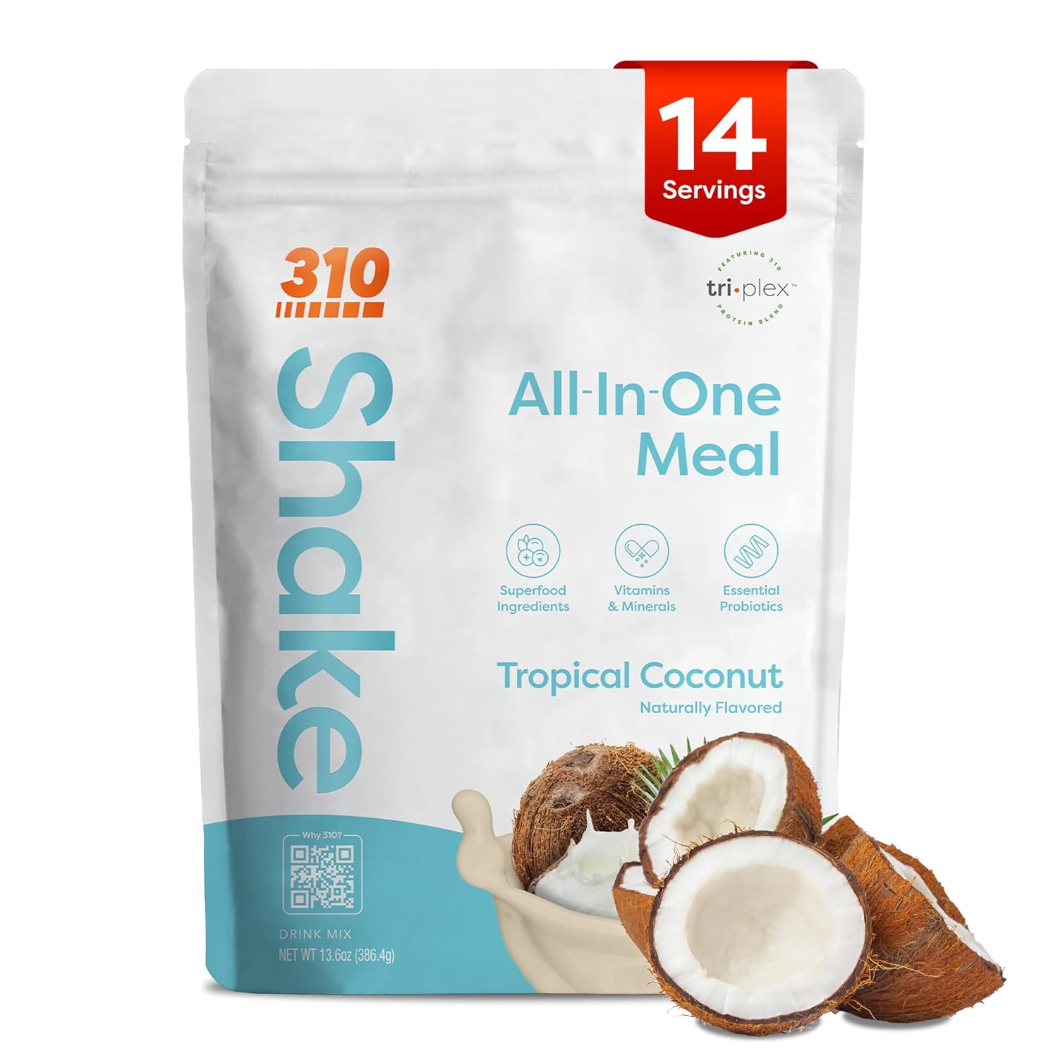 310 Nutrition All-In-One Meal Replacement Shake Powder - Tropical Coconut