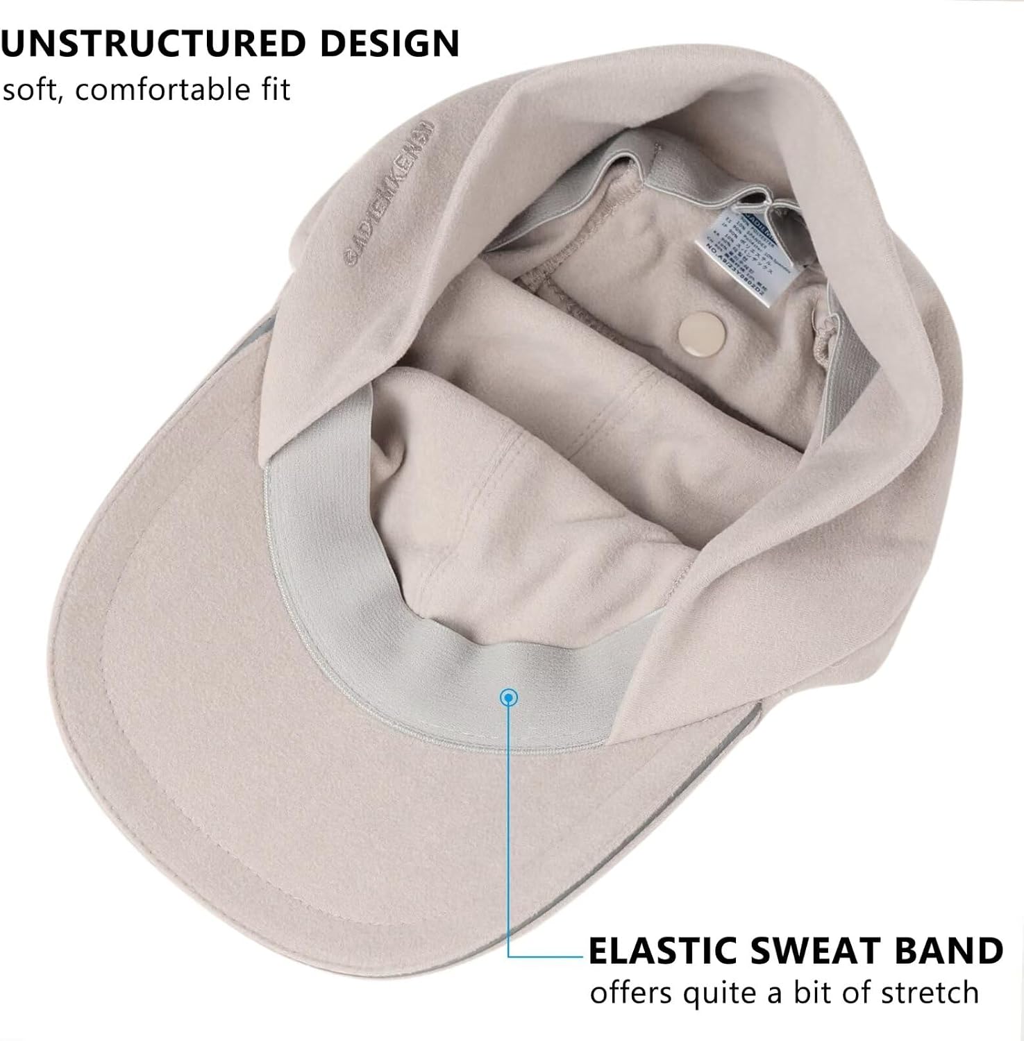 GADIEMKENSD Women's Winter Reflective Fleece Ponytail Hat with Drop Down Ear Warmer