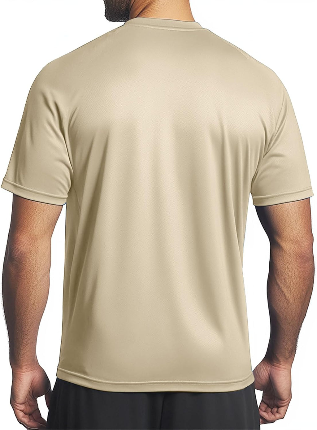 Men's Instant Cooling Crew Neck T-Shirt for Hot Weather