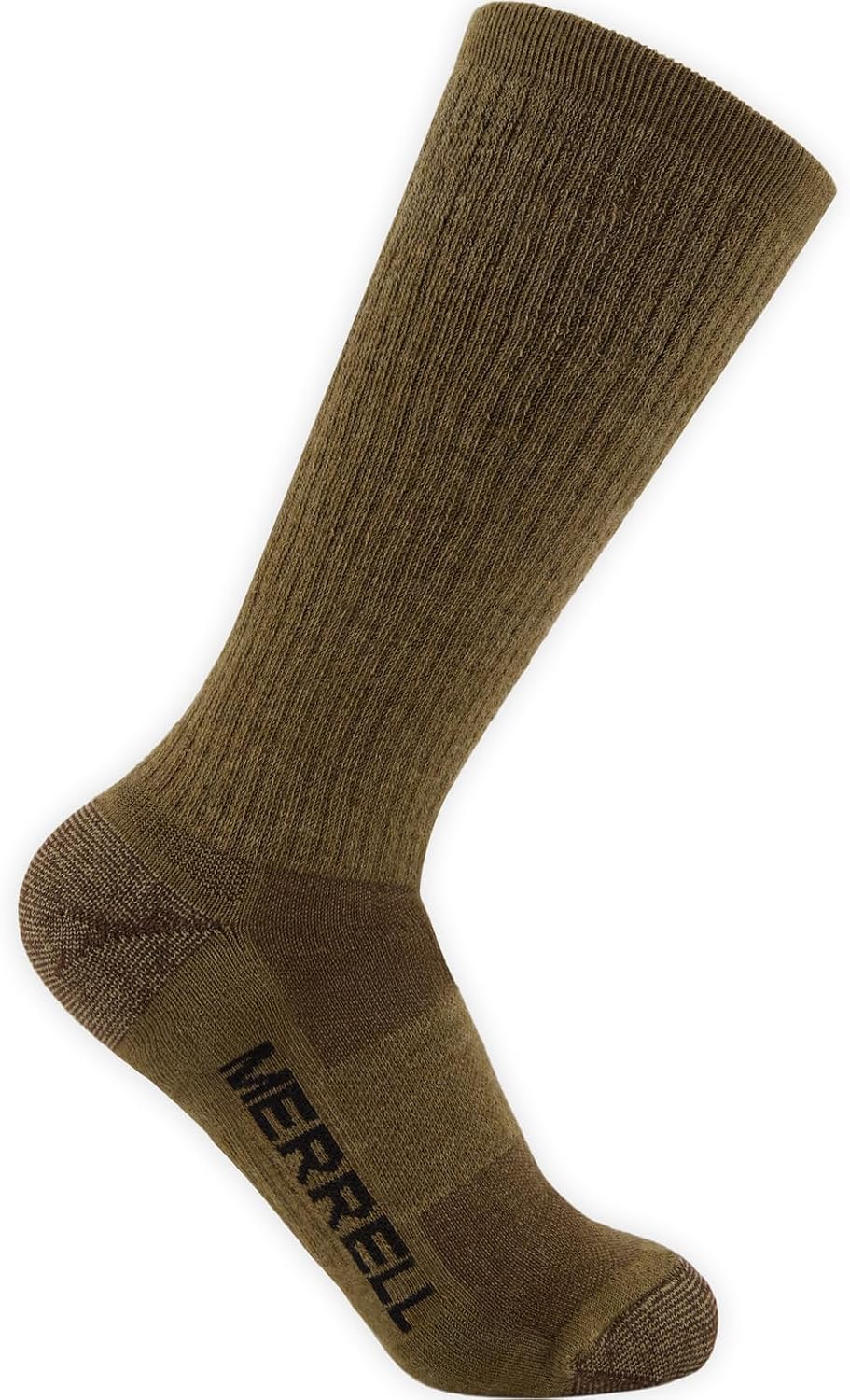 Merrell Unisex 3-pack Trekker Outdoor Crew Socks, Full Cushion Wool Blend Hiker Multi-pack