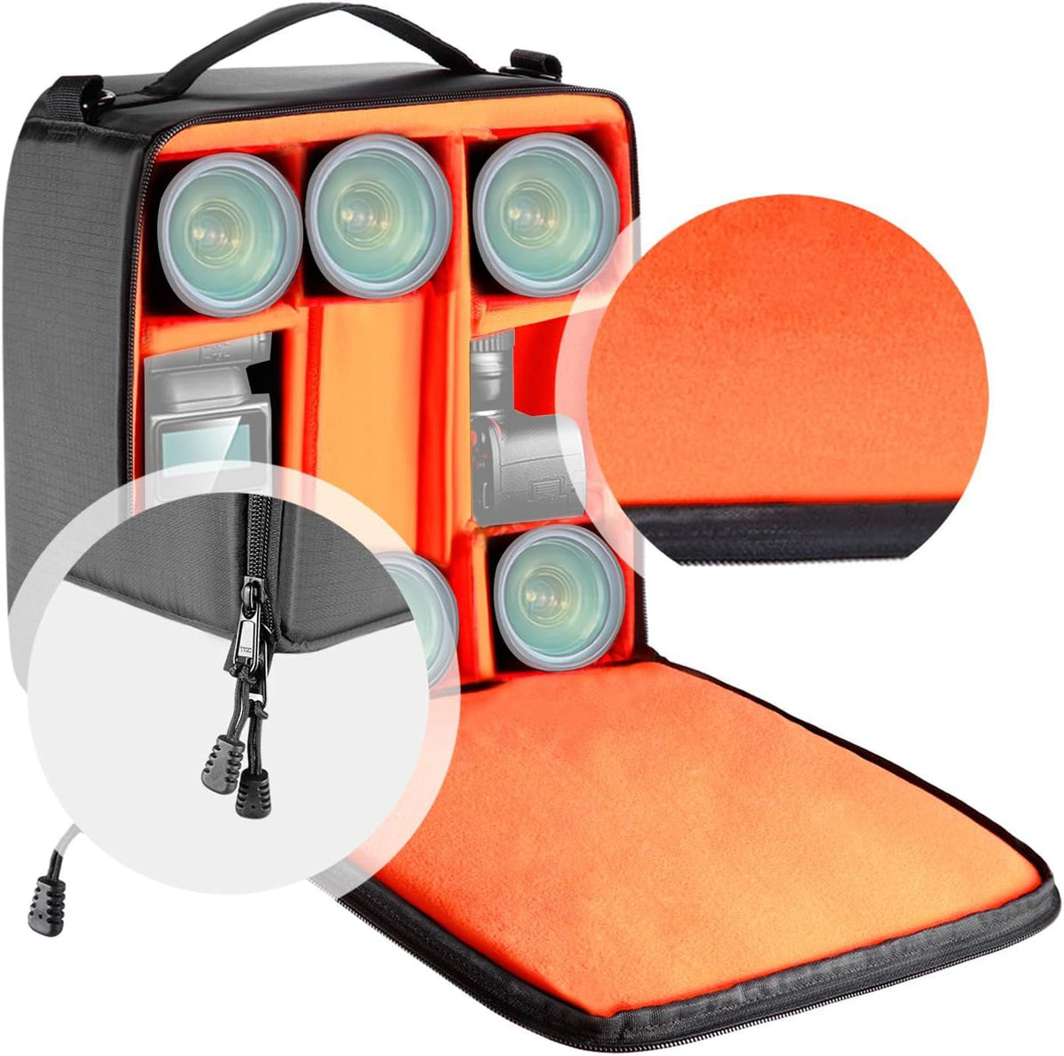 NEEWER Flexible Partition Camera Padded Bag Insert Protection Handbag